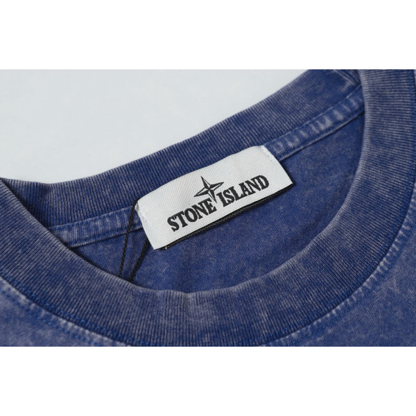 Stone Island, Men's T-Shirt, Blue
