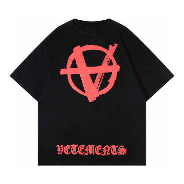 Vetements, Men's T-Shirt, Black