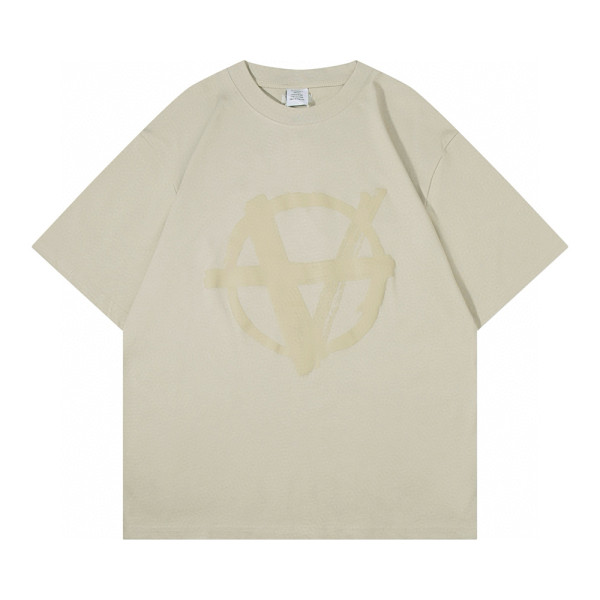 Vetements, Men's T-Shirt, Beige