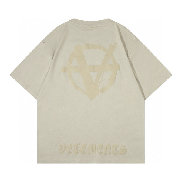 Vetements, Men's T-Shirt, Beige