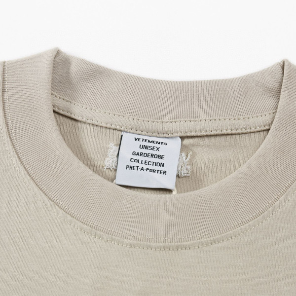 Vetements, Men's T-Shirt, Beige