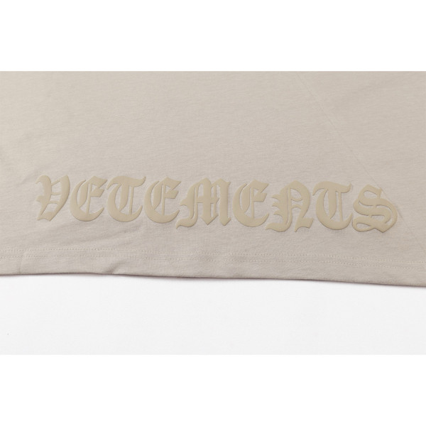 Vetements, Men's T-Shirt, Beige
