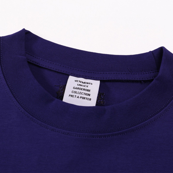 Vetements, Women's T-Shirt, Navy