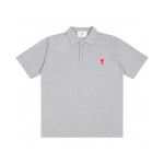 Ami, Women's Polo, Grey