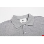 Ami, Women's Polo, Grey