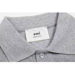 Ami, Women's Polo, Grey