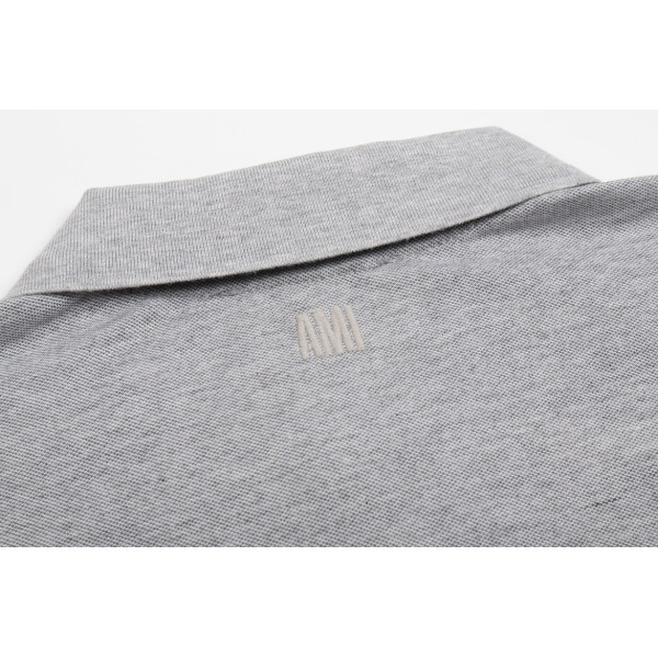 Ami, Women's Polo, Grey