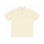 Ami, Women's Polo, Beige
