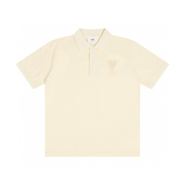 Ami, Women's Polo, Beige