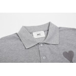 Ami, Women's Polo, Grey
