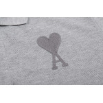 Ami, Women's Polo, Grey