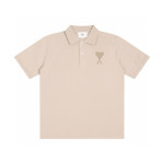 Ami, Women's Polo, Beige