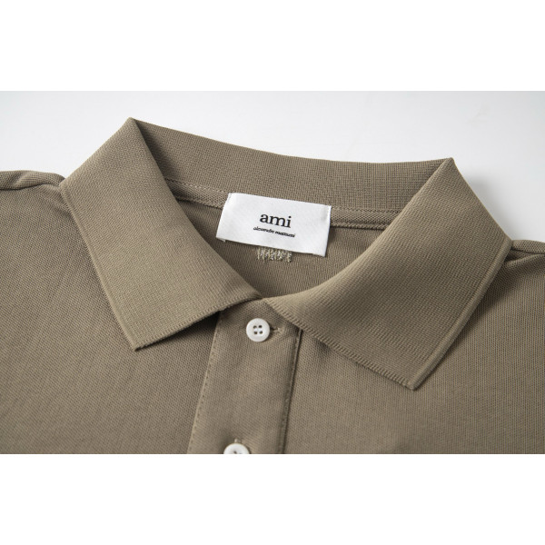 Ami, Women's Polo, Brown