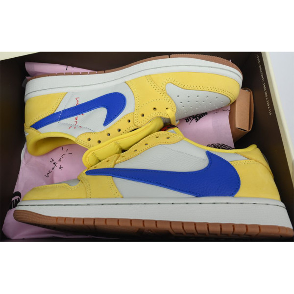 Nike, Travis Scott x Air Jordan, Men's Sneaker, Yellow