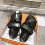 Hermes, Chypre, Men's Sandal, Black
