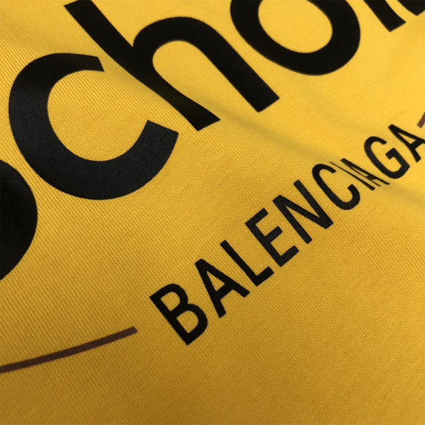 Balenciaga, Men's T-Shirt, Yellow