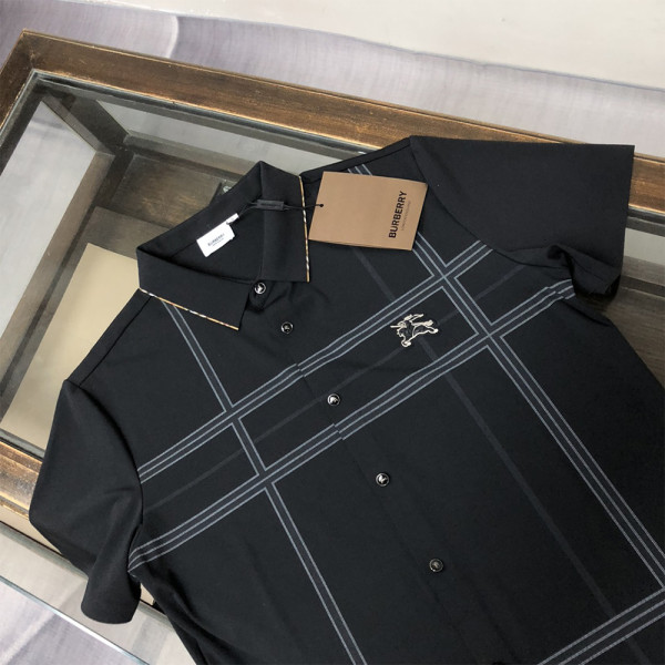 Burberry, Men's Shirt, Black