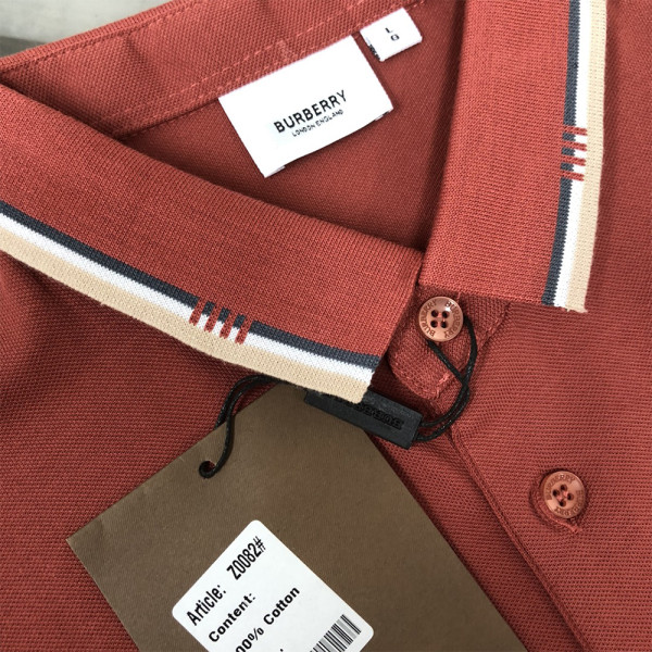 Burberry, Men's Polo, Burgundy