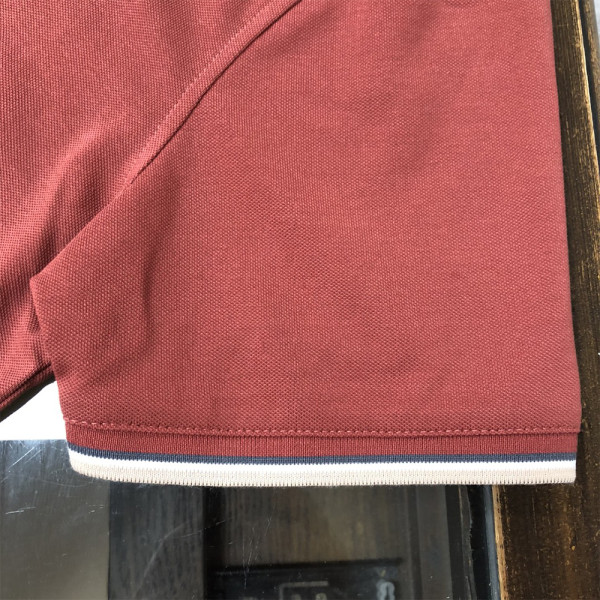 Burberry, Men's Polo, Burgundy