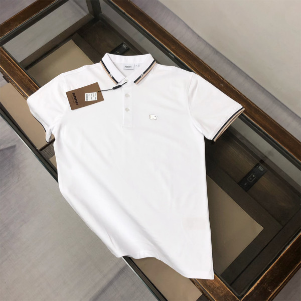 Burberry, Men's Polo, White