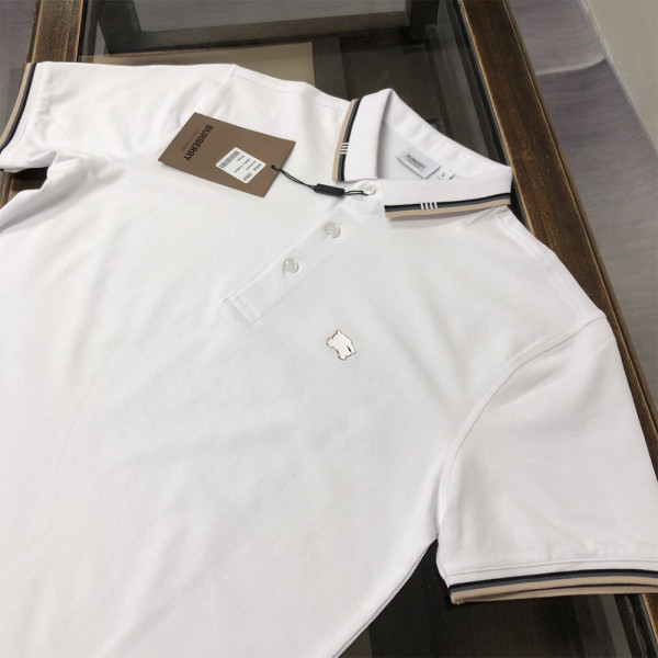 Burberry, Men's Polo, White