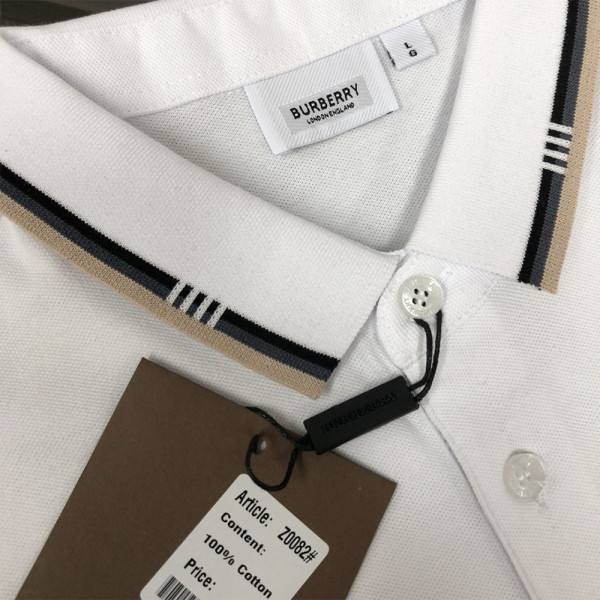 Burberry, Men's Polo, White