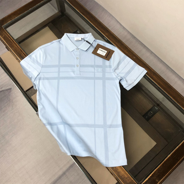Burberry, Men's Polo, Blue