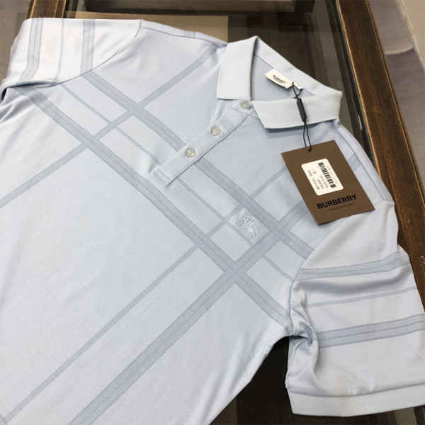 Burberry, Men's Polo, Blue