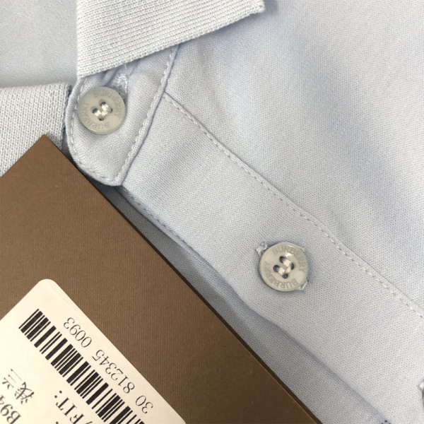 Burberry, Men's Polo, Blue
