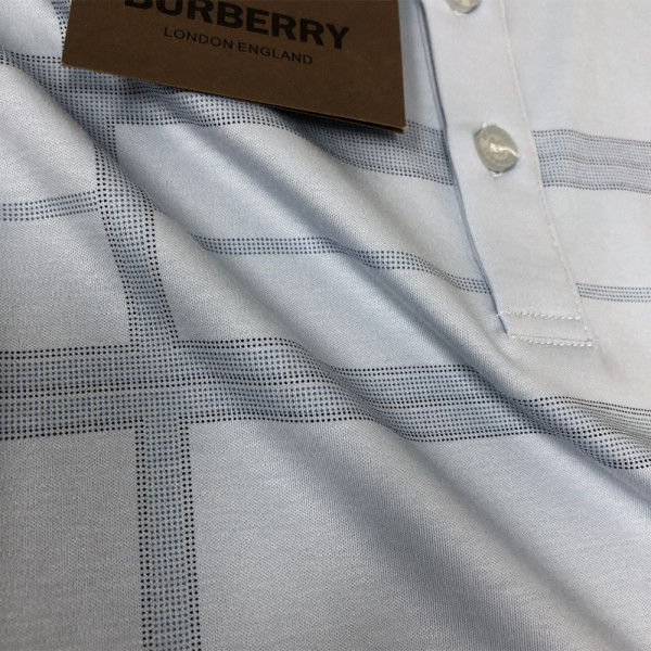 Burberry, Men's Polo, Blue