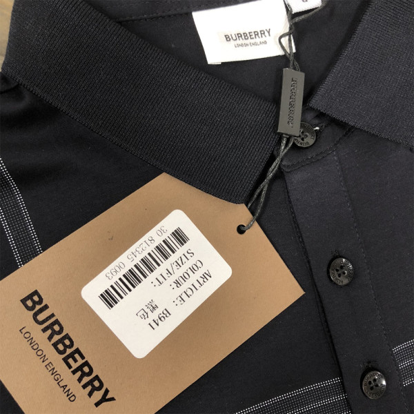 Burberry, Men's Polo, Black