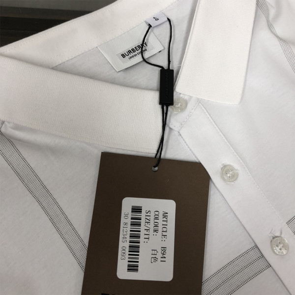 Burberry, Men's Polo, White
