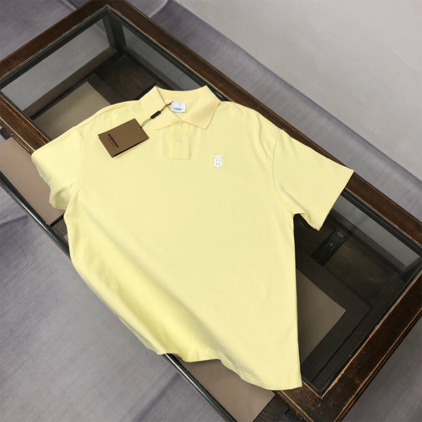 Burberry, Men's Polo, Yellow