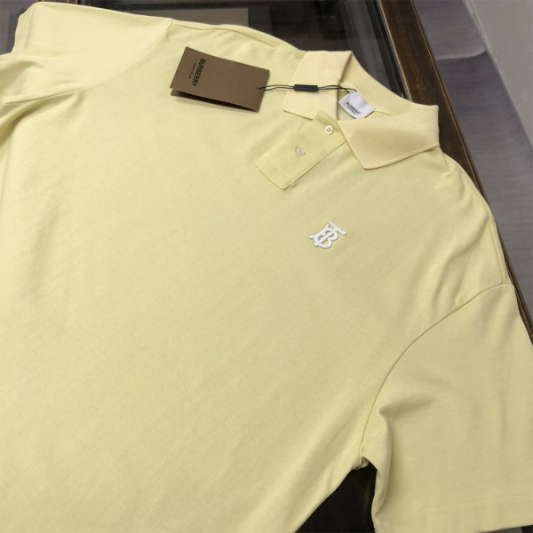 Burberry, Men's Polo, Yellow