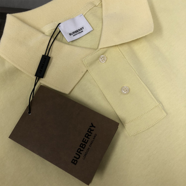Burberry, Men's Polo, Yellow