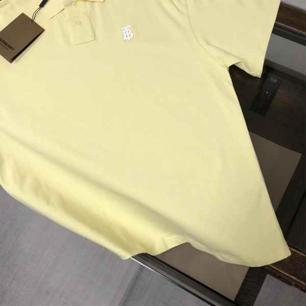 Burberry, Men's Polo, Yellow