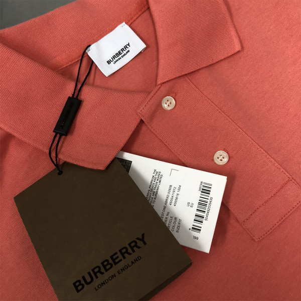 Burberry, Men's Polo, Orange