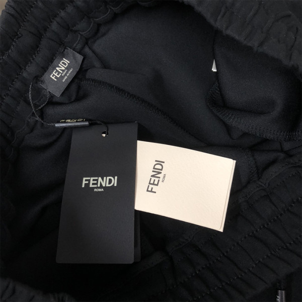 Fendi, Men's Polo, Black