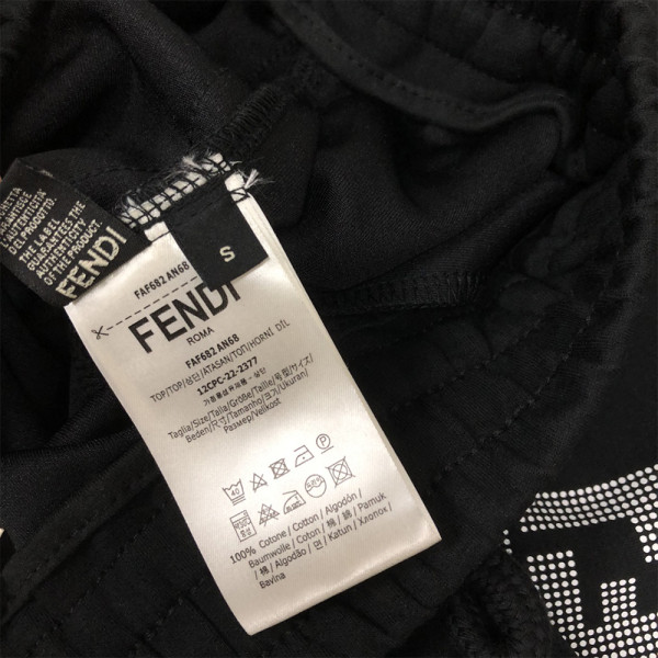 Fendi, Men's Polo, Black