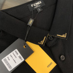 Fendi, Men's Polo, Black