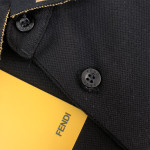 Fendi, Men's Polo, Black