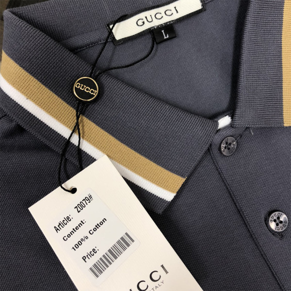 Gucci, Men's Polo, Grey