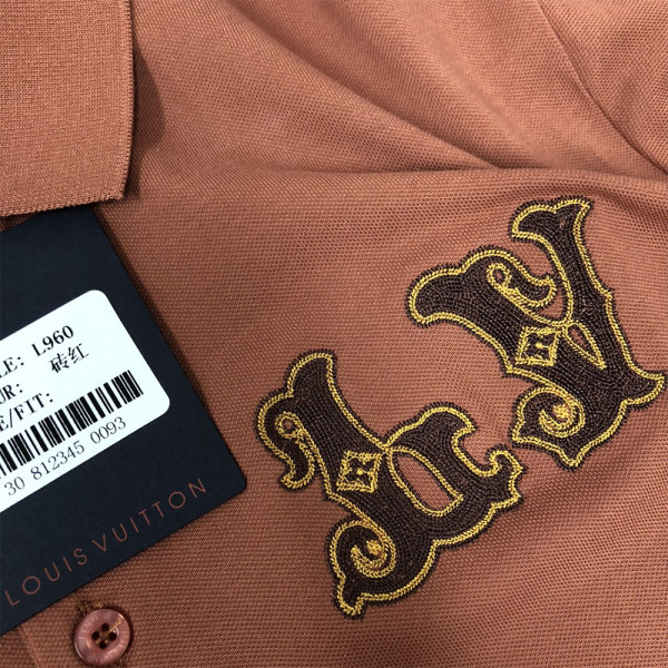 Louis Vuitton, Men's Polo, Burgundy