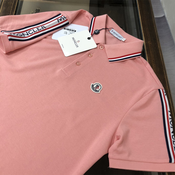 Moncler, Men's Polo, Pink