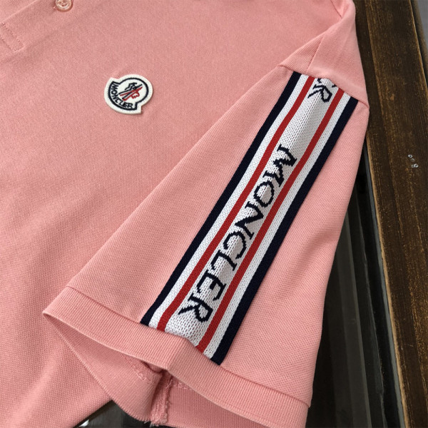 Moncler, Men's Polo, Pink