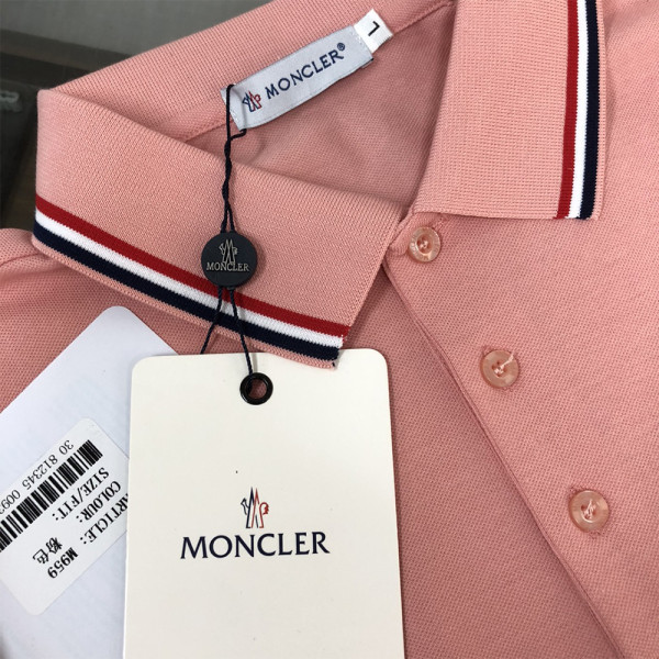Moncler, Men's Polo, Pink