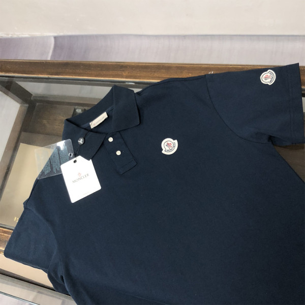 Moncler, Men's Polo, Black