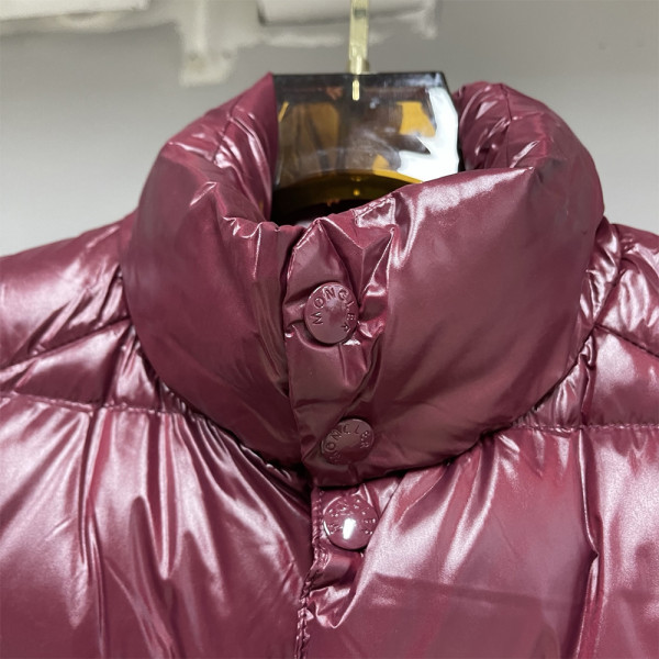 Moncler, Women's Vest, Burgundy
