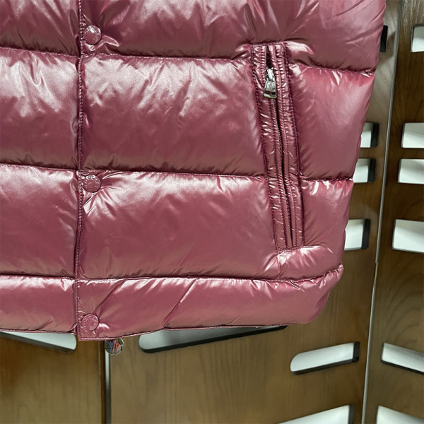 Moncler, Women's Vest, Burgundy