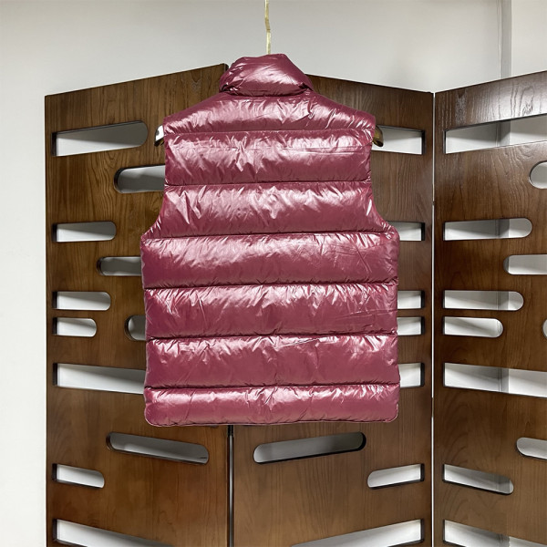 Moncler, Women's Vest, Burgundy
